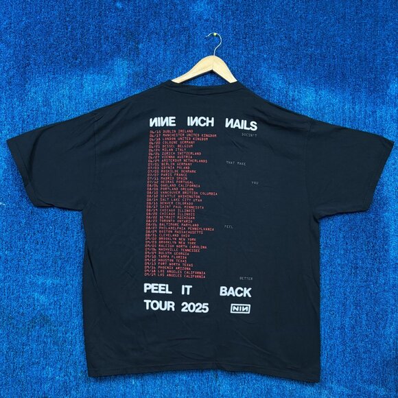 Nine Inch Nails Peel It Back 2025 Tour Dates Band Tee XXXL - Picture 3 of 4